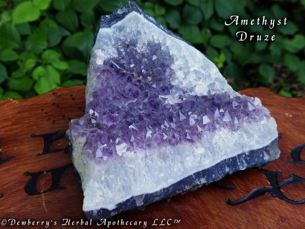 AMETHYST DRUZE CONCAVE Cluster Crystal Gemstone. Stone Of Higher Consciousness