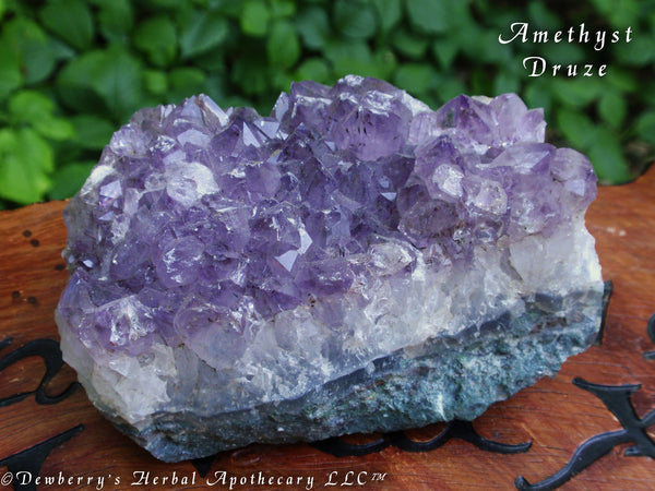 AMETHYST DRUZE CLUSTER Medium Crystal Gemstone. Stone Of Higher Consciousness