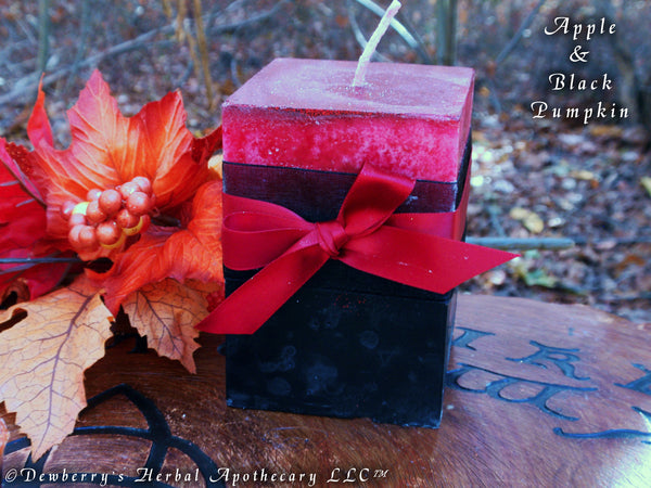 APPLE & BLACK PUMPKIN For Harvest Bounty, Holiday Celebrations, Circle Of Friends, Autumnal Rites