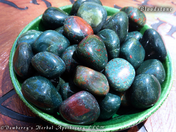 BLOODSTONE Crystal Gemstone. Crystal Grid Work, Rituals Of Personal Power, Self-Mastery, Barriers