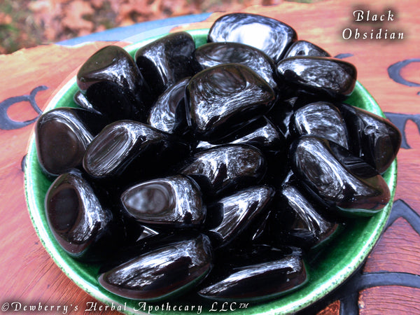 BLACK OBSIDIAN Gemstone. Stone of Guardian Spirits, Shield Magick, Divination, Creativity, Occult